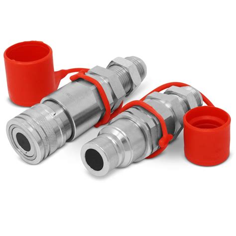 flat faced hydraulic fittings skid steer|flat face hydraulic plugs.